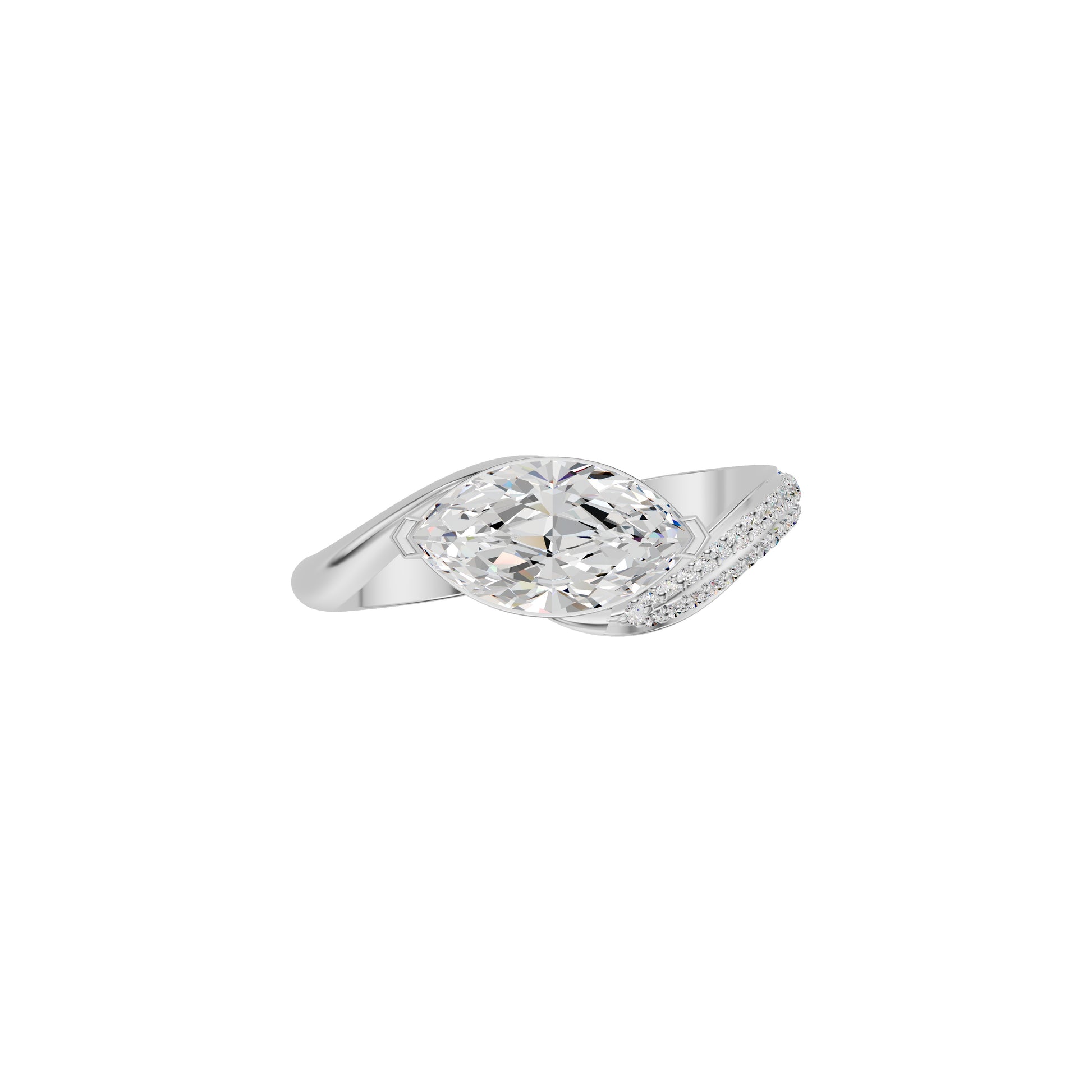 DLR002231 18 KT / White Gold / 18