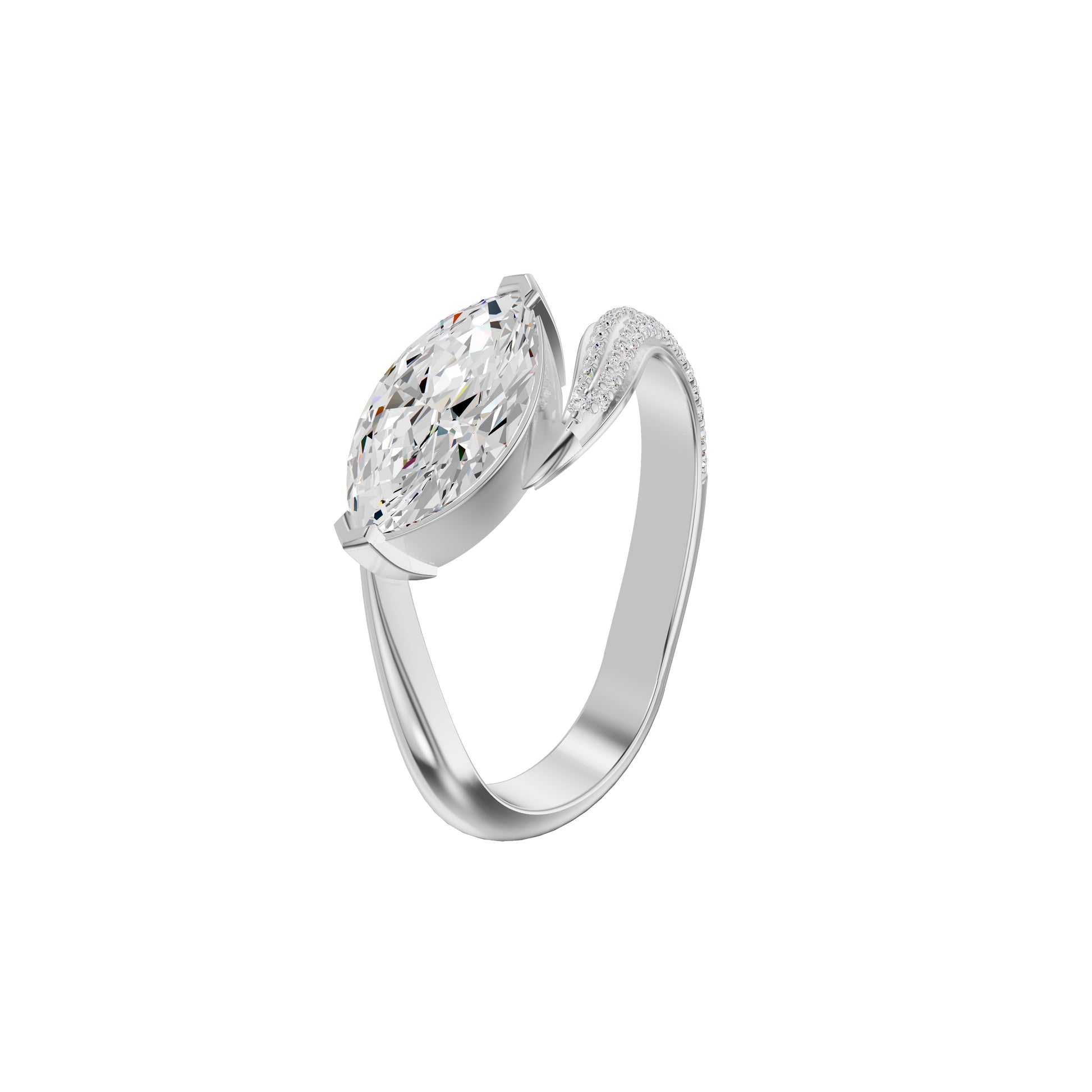 DLR002231 18 KT / White Gold / 18
