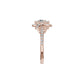 Lumnious Loop Solitaire Diamond Engagement Ring 18 KT / Rose Gold / 18