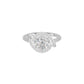 Lumnious Loop Solitaire Diamond Engagement Ring 18 KT / White Gold / 18
