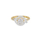 Lumnious Loop Solitaire Diamond Engagement Ring 18 KT / Yellow Gold / 18