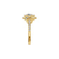 Lumnious Loop Solitaire Diamond Engagement Ring 18 KT / Yellow Gold / 18