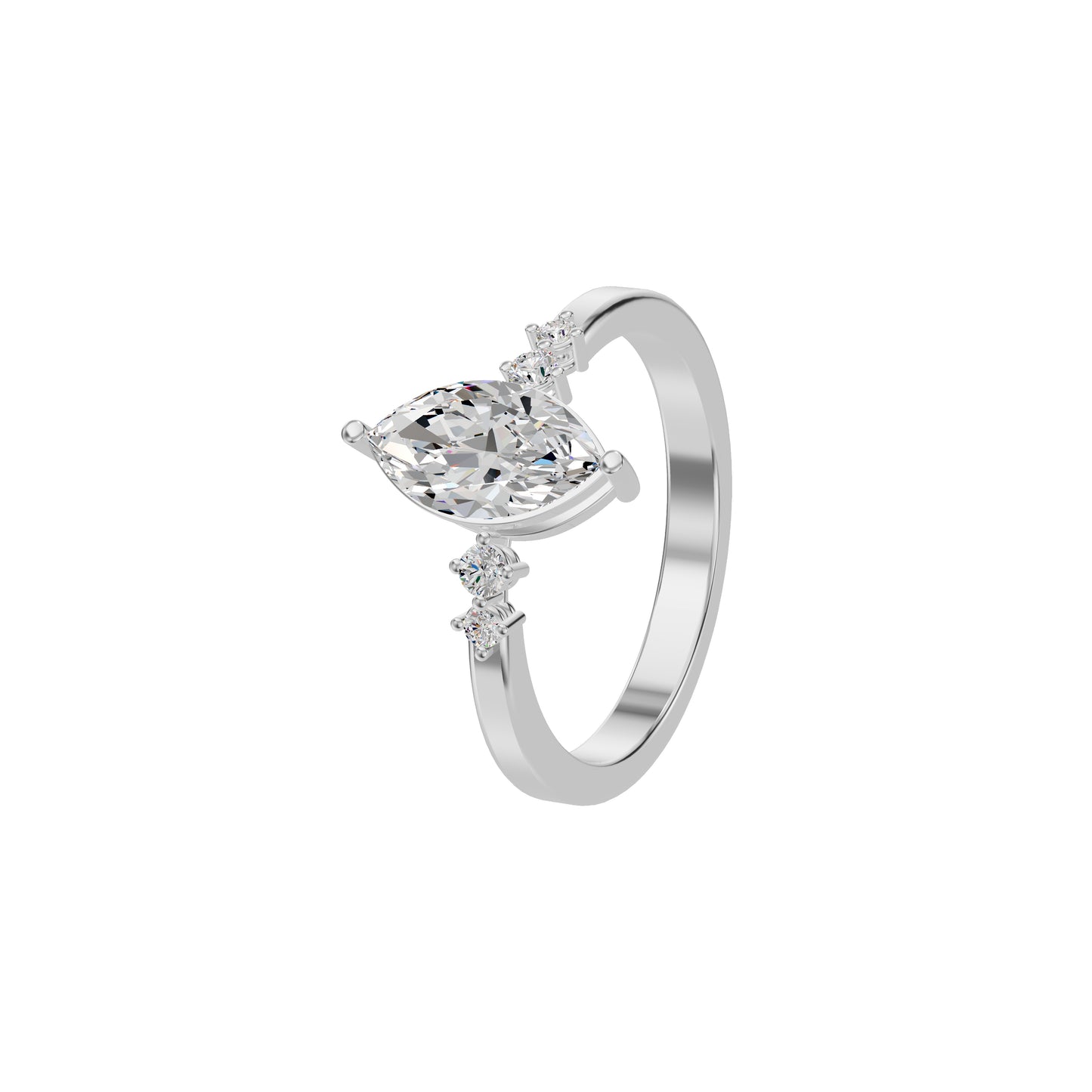 DLR002249 18 KT / White Gold / 18