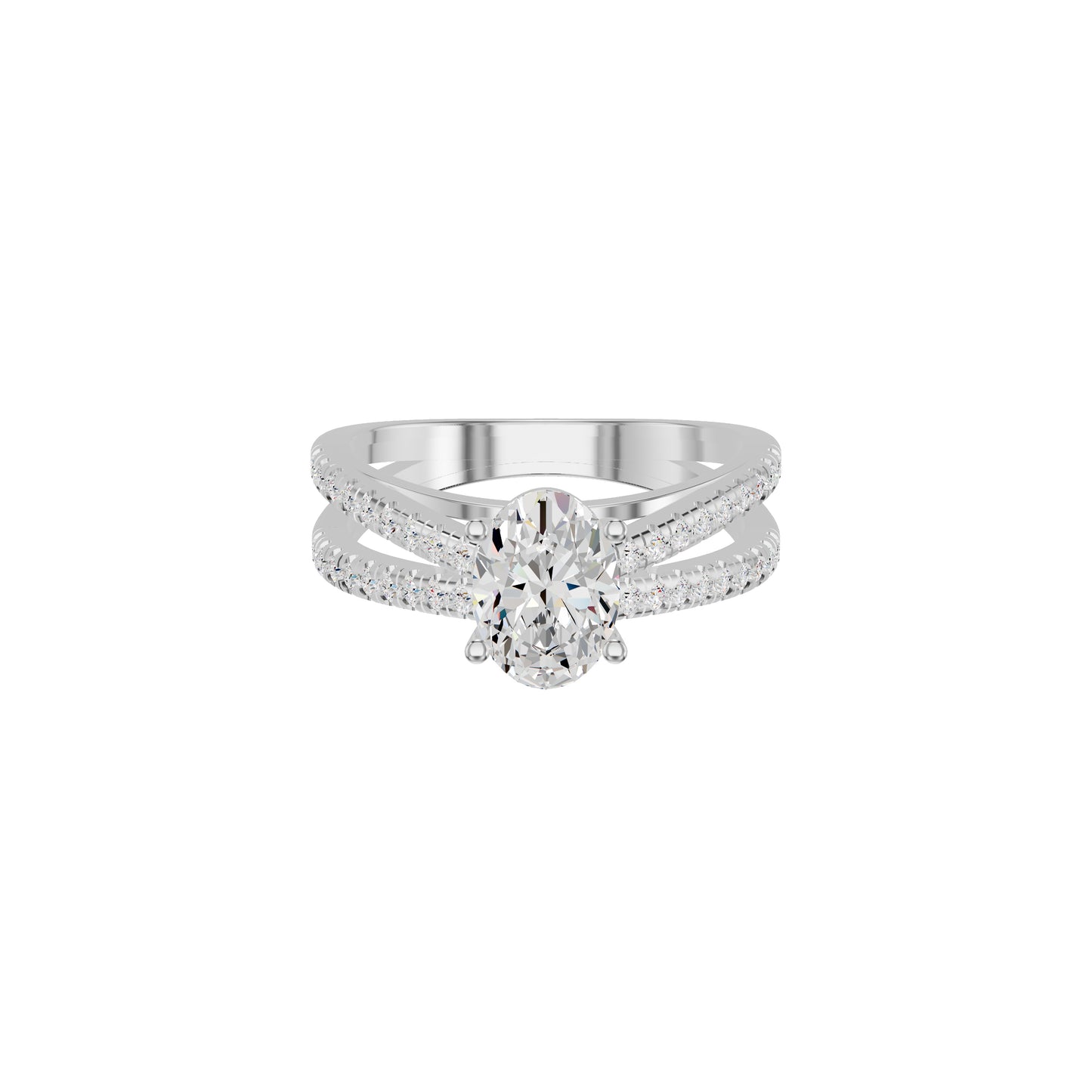 DLR002257 18 KT / White Gold / 18
