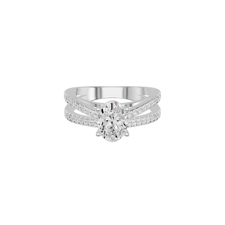 DLR002257 18 KT / White Gold / 18