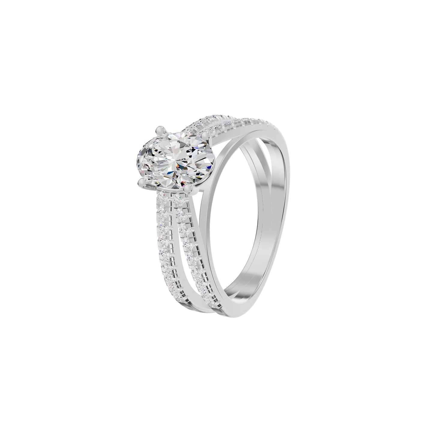 DLR002257 18 KT / White Gold / 18