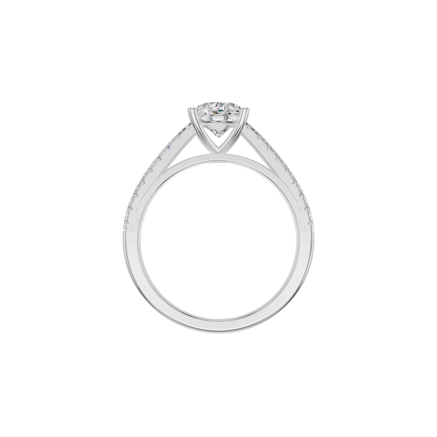 DLR002257 18 KT / White Gold / 18