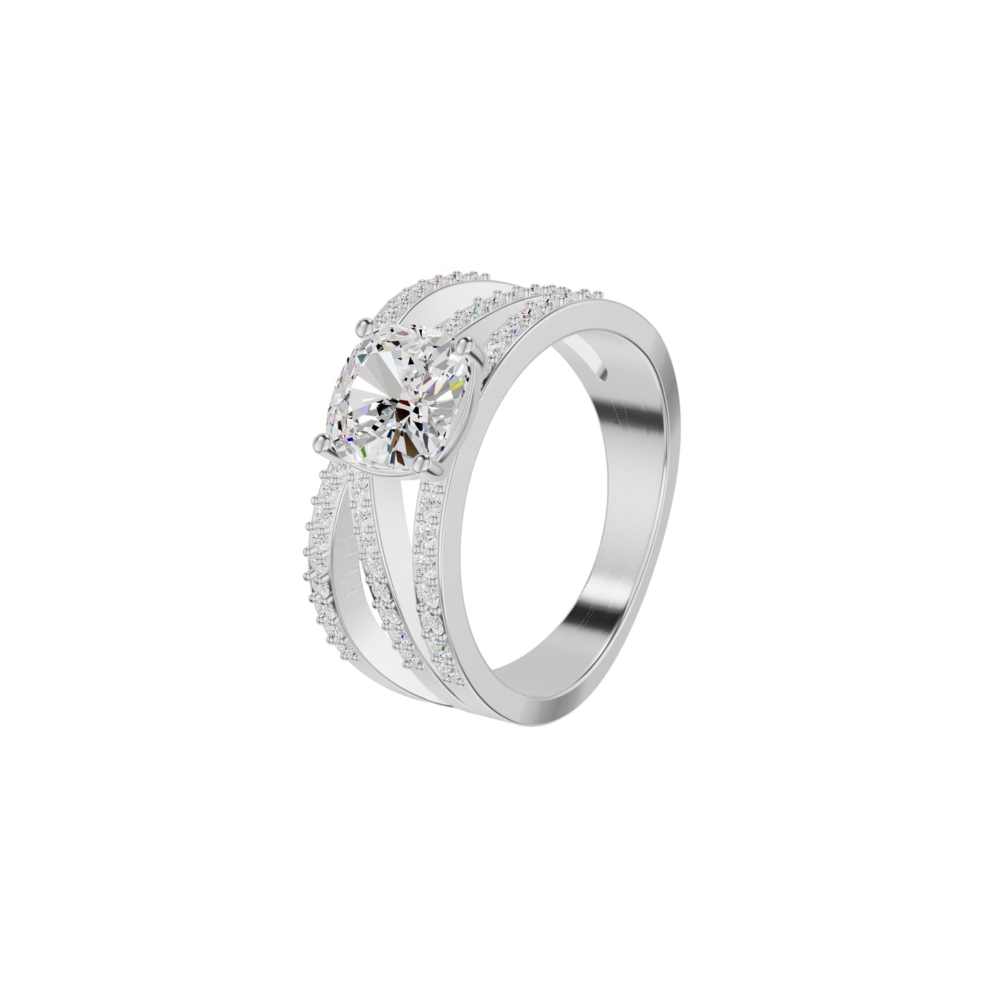 DLR002262 18 KT / White Gold / 18
