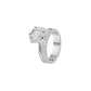 Brilliant Round Solitaire Dual Band Diamond Cocktail Ring