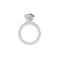 Brilliant Round Solitaire Dual Band Diamond Cocktail Ring