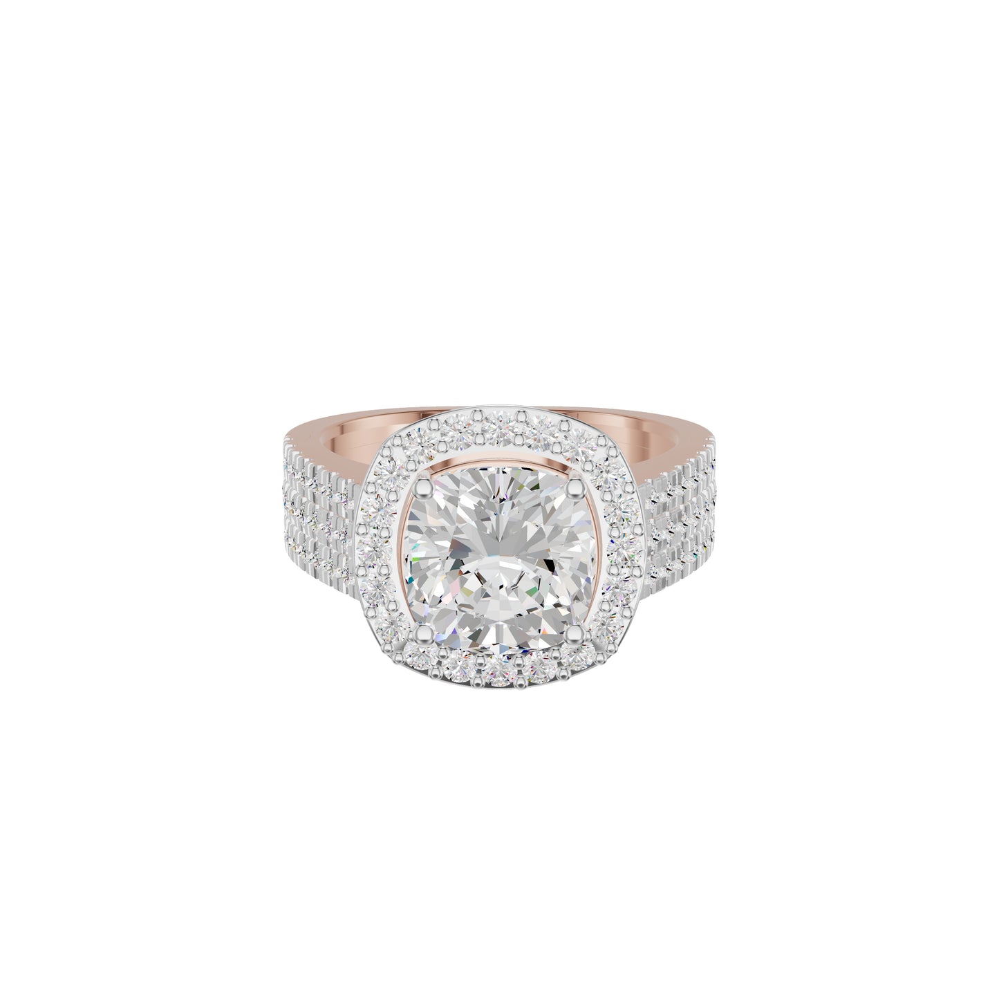 Radiant Rapture Diamond Ring 18 KT / Rose Gold / 18