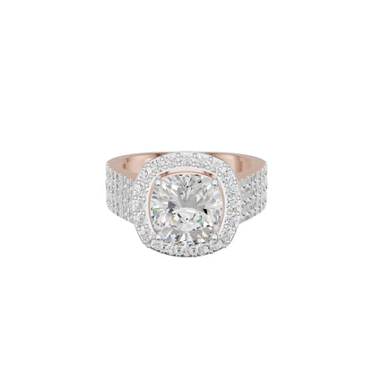 Radiant Rapture Diamond Ring 18 KT / Rose Gold / 18