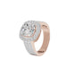 Radiant Rapture Diamond Ring 18 KT / Rose Gold / 18