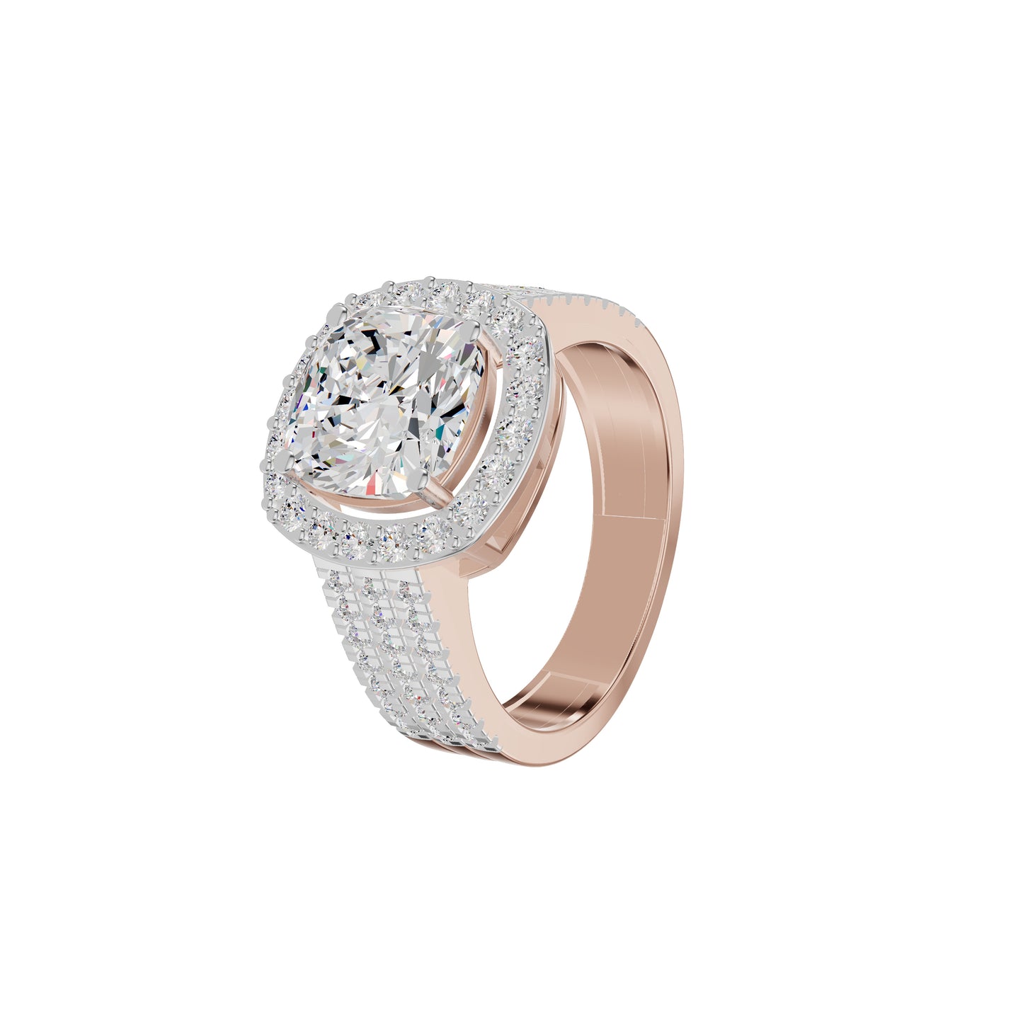 Radiant Rapture Diamond Ring 18 KT / Rose Gold / 18