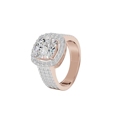 Radiant Rapture Diamond Ring 18 KT / Rose Gold / 18