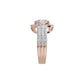 Radiant Rapture Diamond Ring 18 KT / Rose Gold / 18