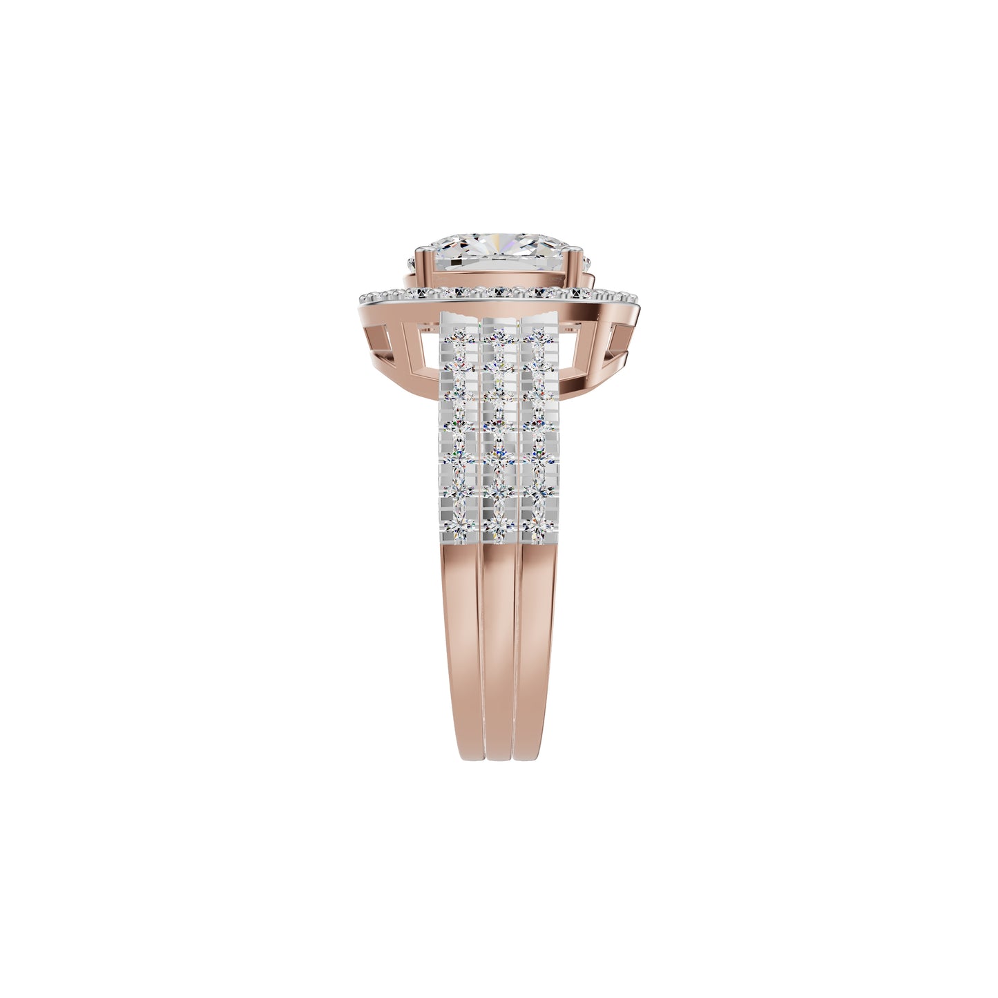 Radiant Rapture Diamond Ring 18 KT / Rose Gold / 18
