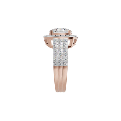 Radiant Rapture Diamond Ring 18 KT / Rose Gold / 18