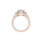 Radiant Rapture Diamond Ring 18 KT / Rose Gold / 18
