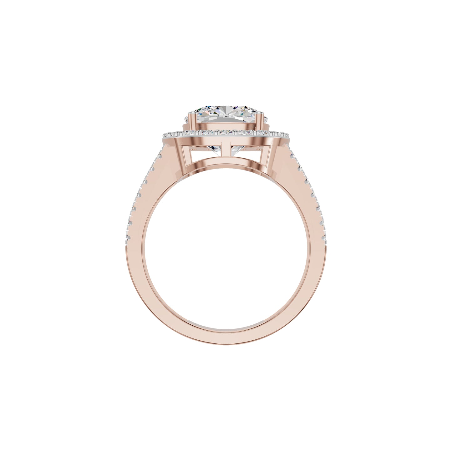 Radiant Rapture Diamond Ring 18 KT / Rose Gold / 18