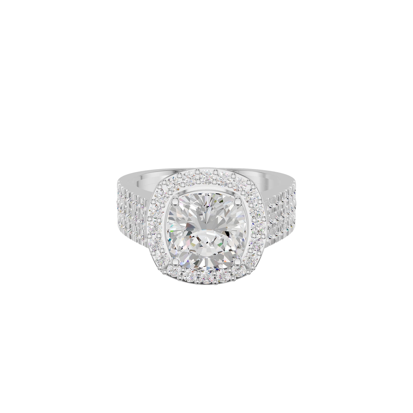 Radiant Rapture Diamond Ring 18 KT / White Gold / 18