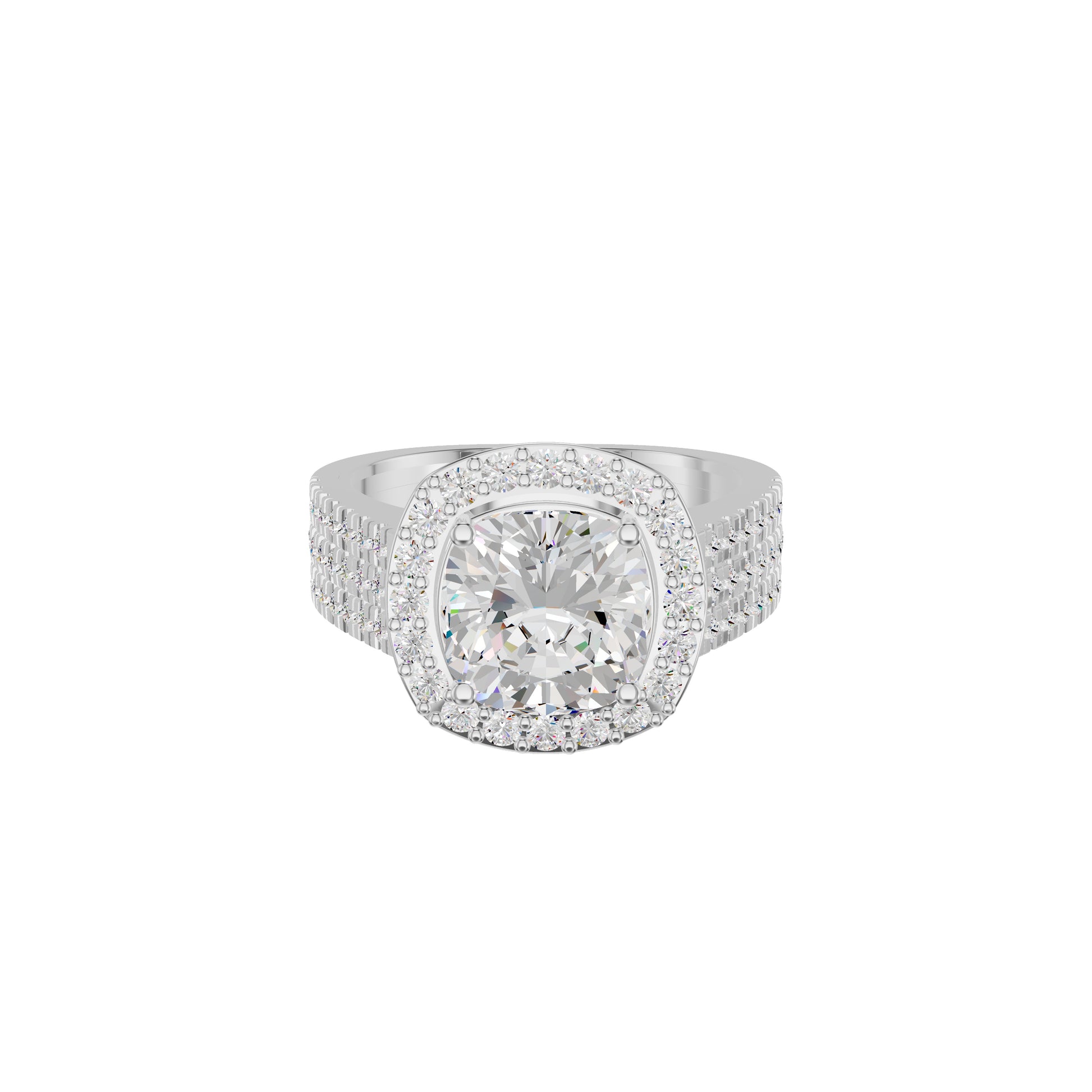 Radiant Rapture Diamond Ring 18 KT / White Gold / 18