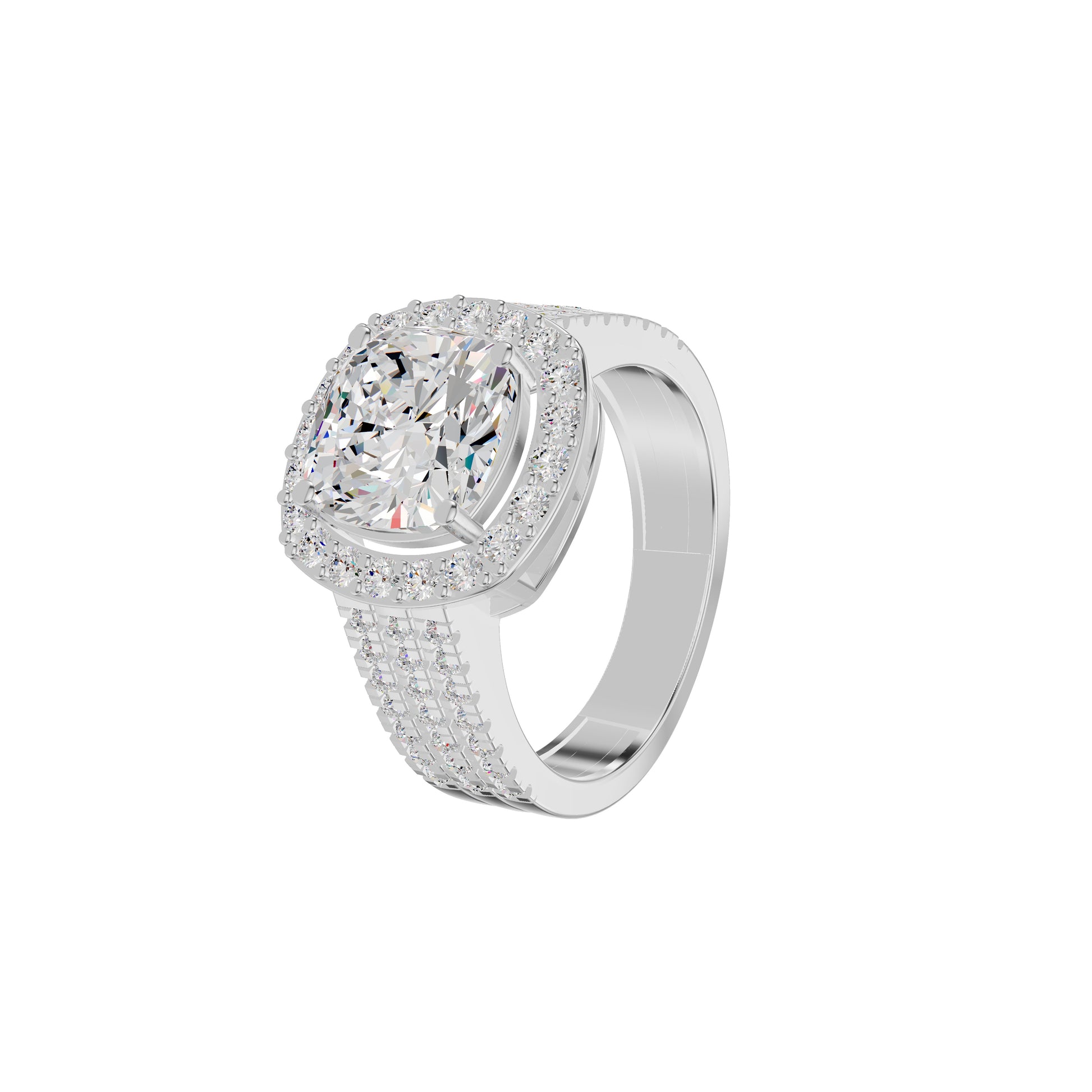 Radiant Rapture Diamond Ring 18 KT / White Gold / 18