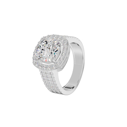 Radiant Rapture Diamond Ring 18 KT / White Gold / 18