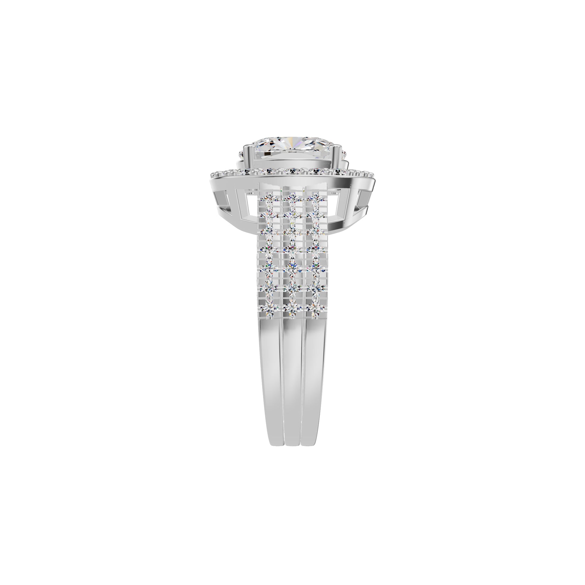 Radiant Rapture Diamond Ring 18 KT / White Gold / 18