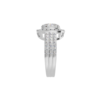 Radiant Rapture Diamond Ring 18 KT / White Gold / 18