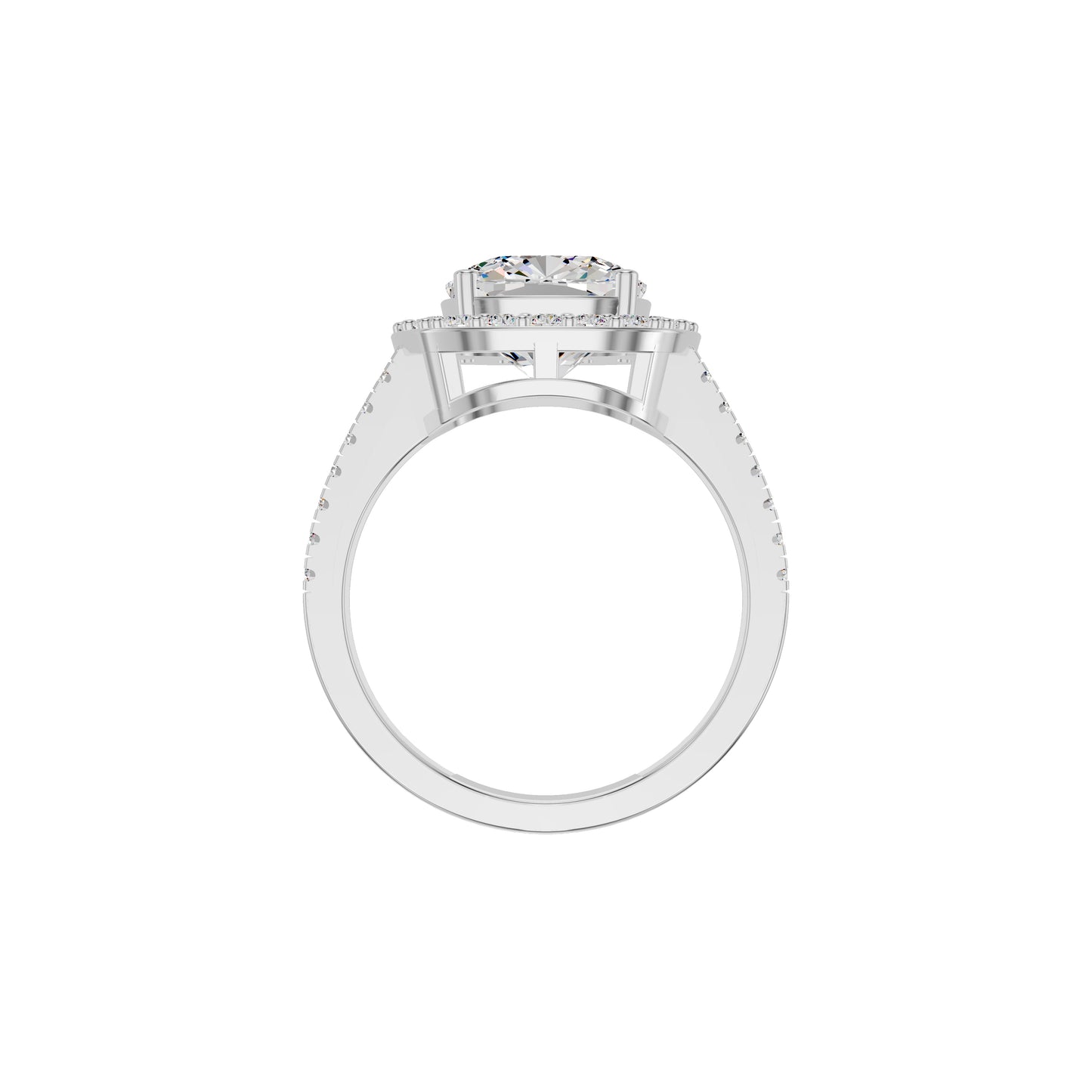 Radiant Rapture Diamond Ring 18 KT / White Gold / 18