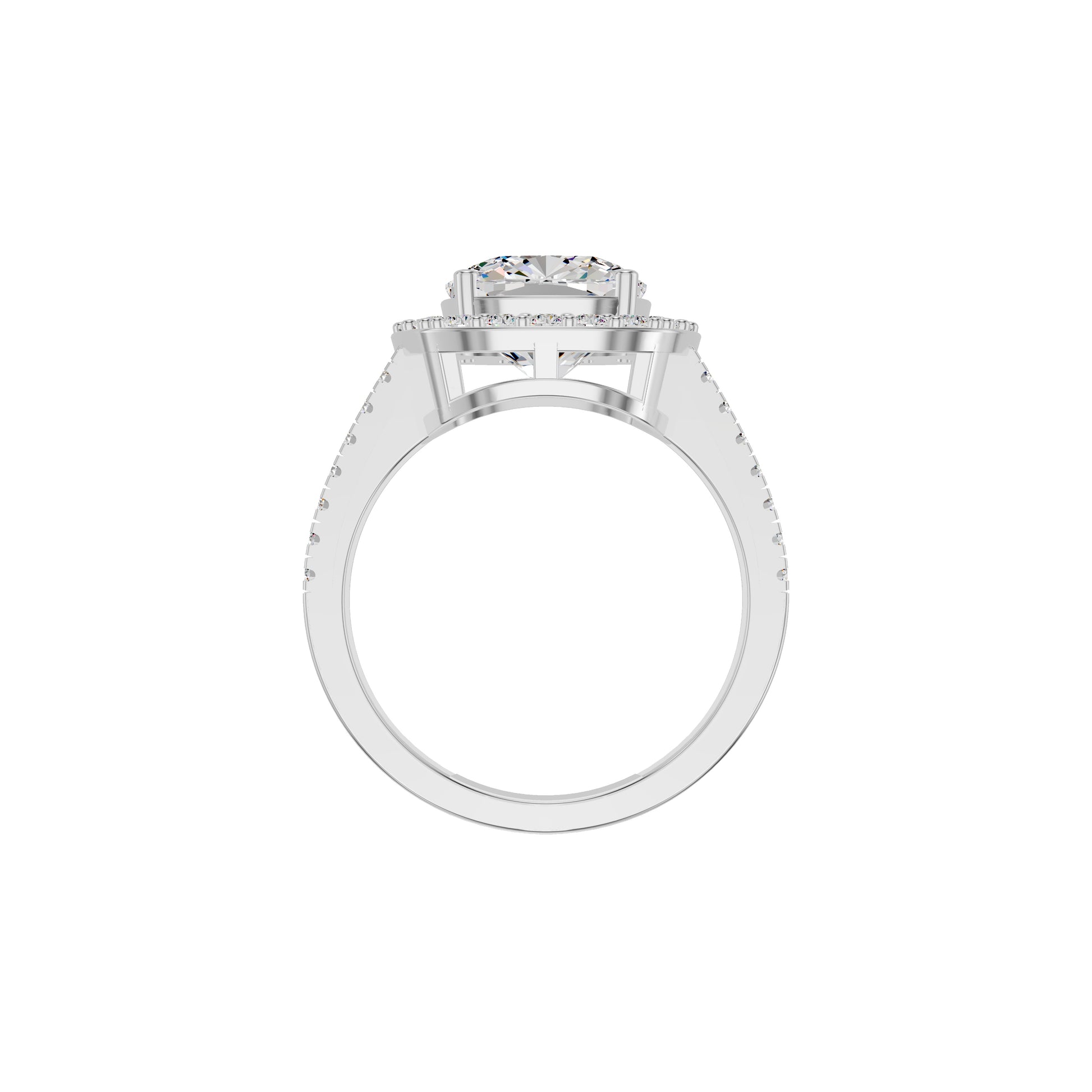 Radiant Rapture Diamond Ring 18 KT / White Gold / 18