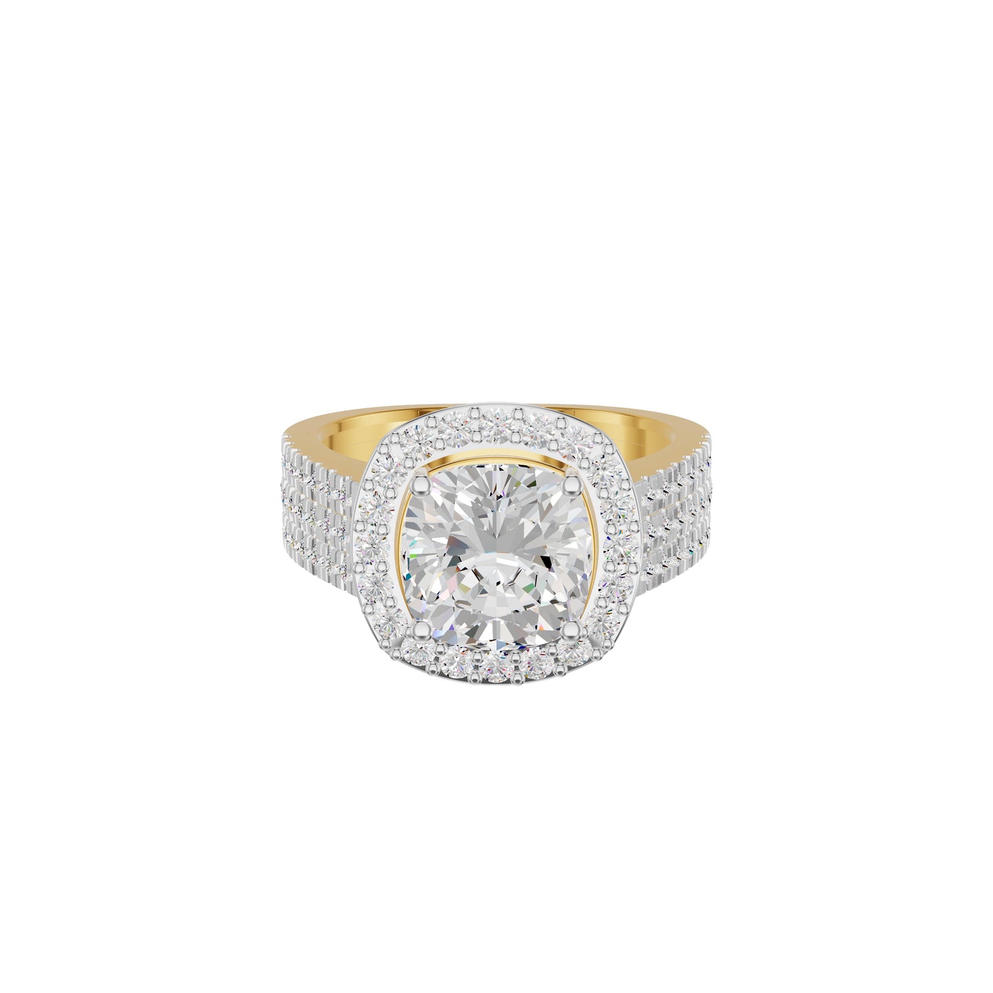 Radiant Rapture Diamond Ring 18 KT / Yellow Gold / 18