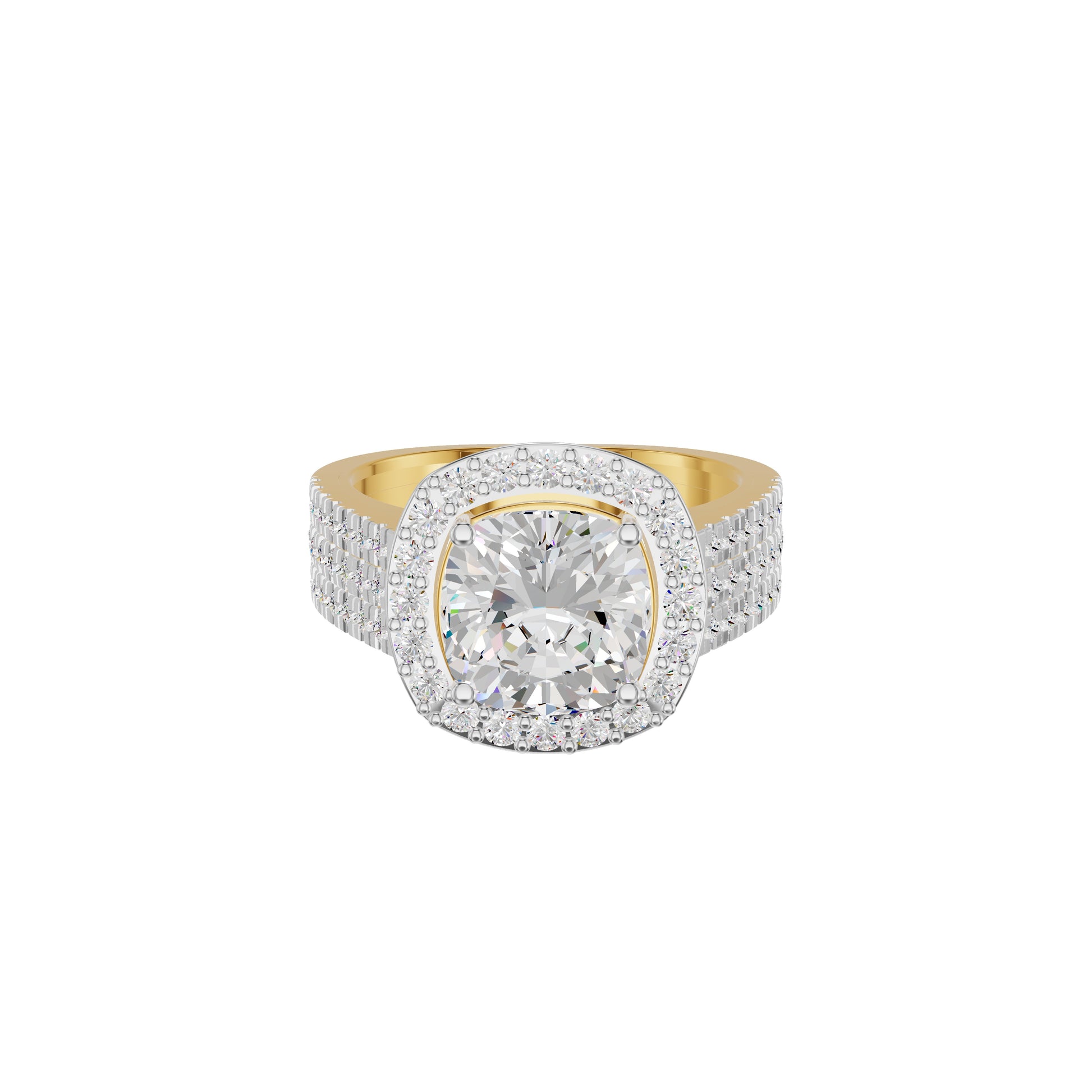Radiant Rapture Diamond Ring 18 KT / Yellow Gold / 18
