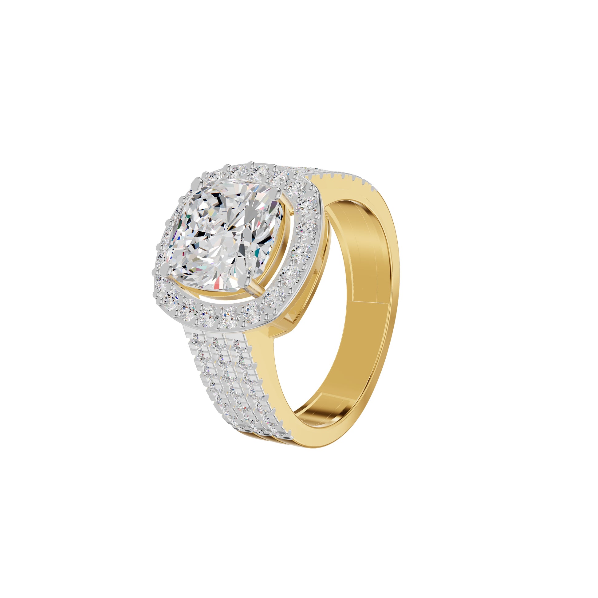 Radiant Rapture Diamond Ring 18 KT / Yellow Gold / 18