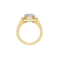 Radiant Rapture Diamond Ring 18 KT / Yellow Gold / 18