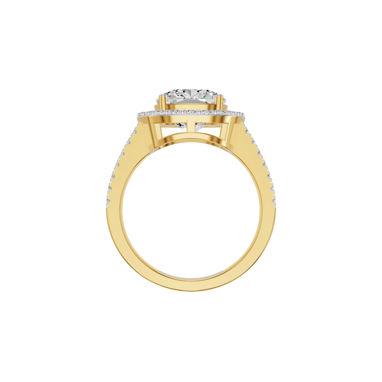 Radiant Rapture Diamond Ring 18 KT / Yellow Gold / 18