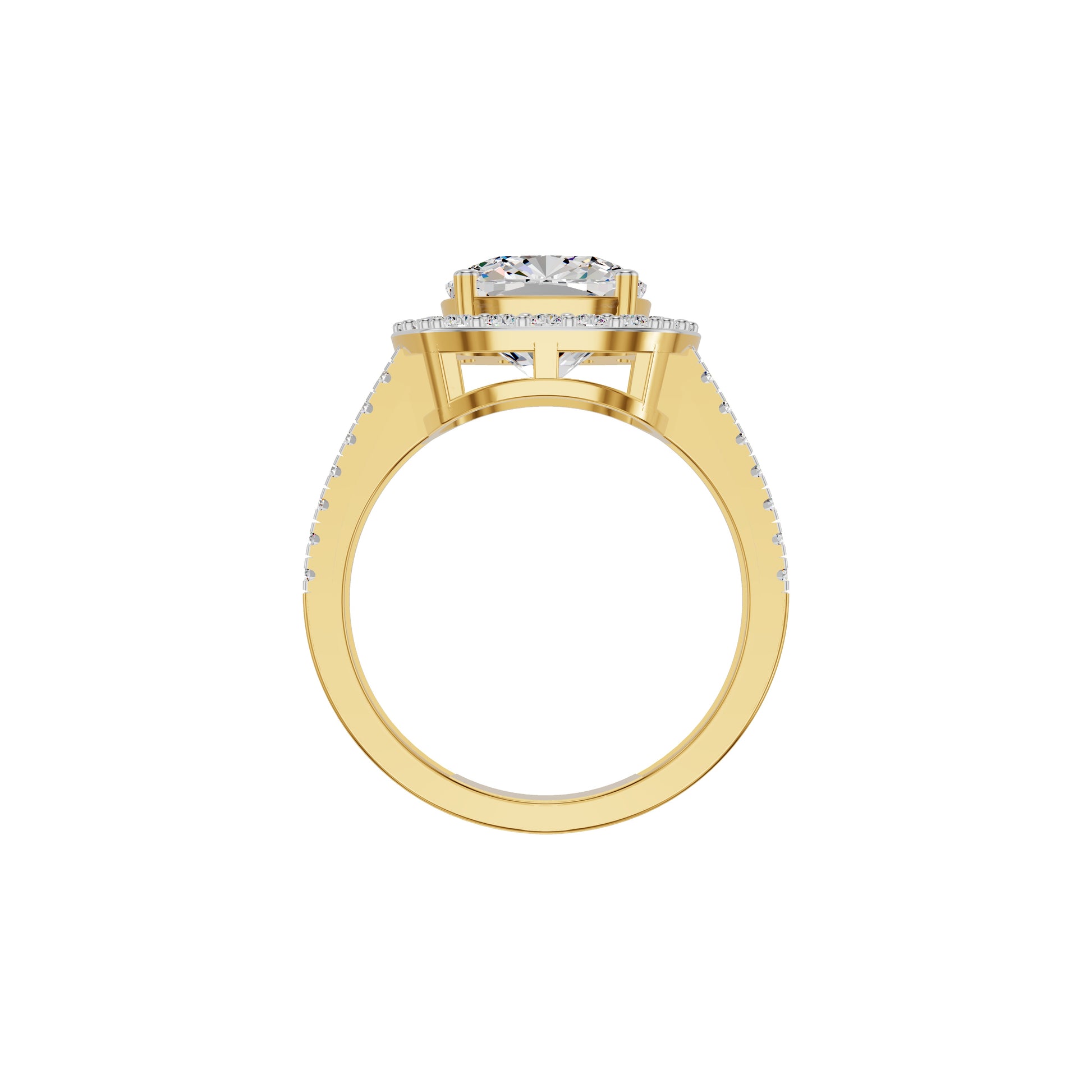 Radiant Rapture Diamond Ring 18 KT / Yellow Gold / 18