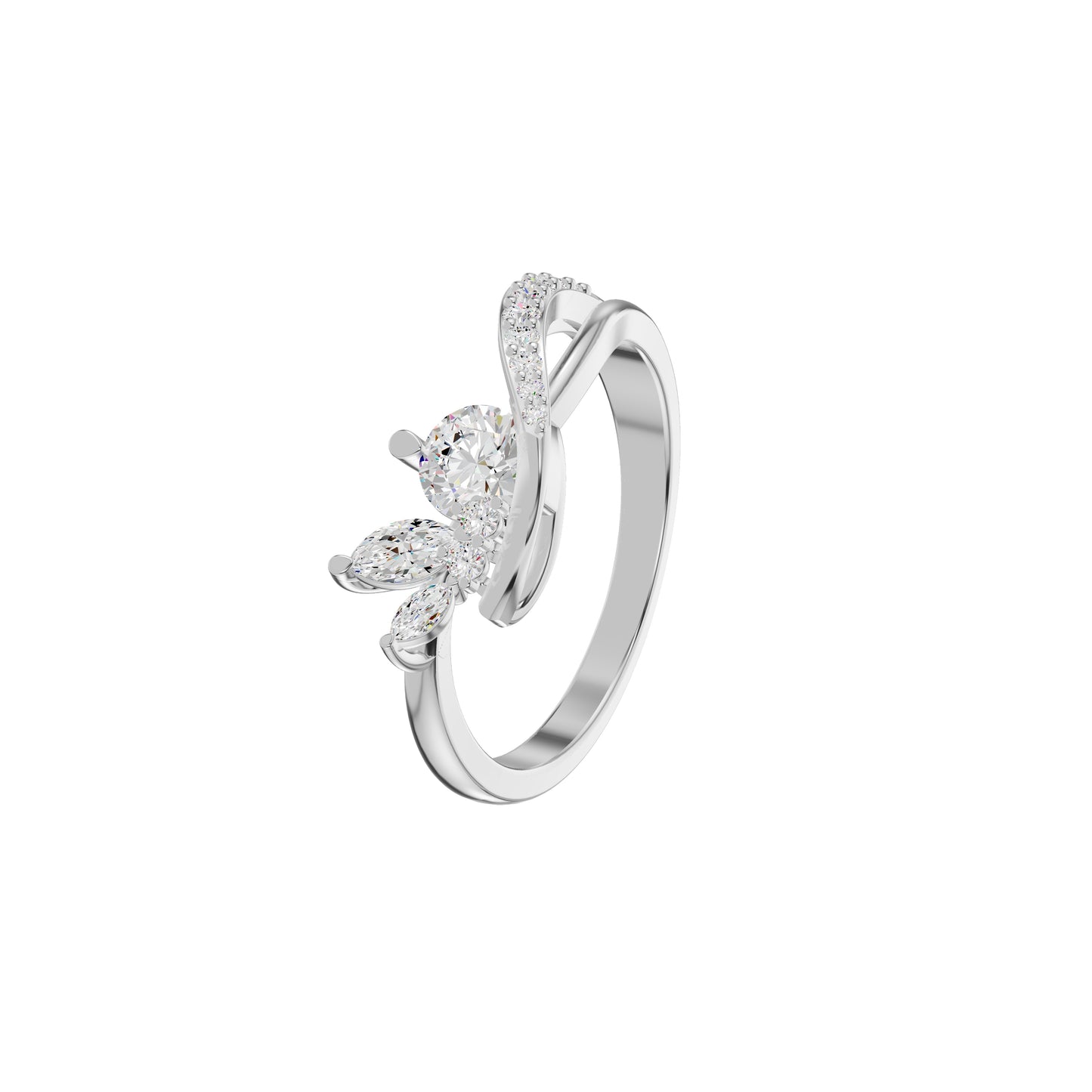 DLR002346 18 KT / White Gold / 18