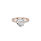 Spiral Vortex Diamond Ring 18 KT / Rose Gold / 18
