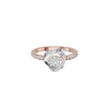 Spiral Vortex Diamond Ring 18 KT / Rose Gold / 18