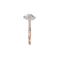 Spiral Vortex Diamond Ring 18 KT / Rose Gold / 18