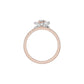 Spiral Vortex Diamond Ring 18 KT / Rose Gold / 18