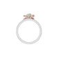 Spiral Vortex Diamond Ring 18 KT / White Gold / 18