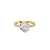Spiral Vortex Diamond Ring 18 KT / Yellow Gold / 18