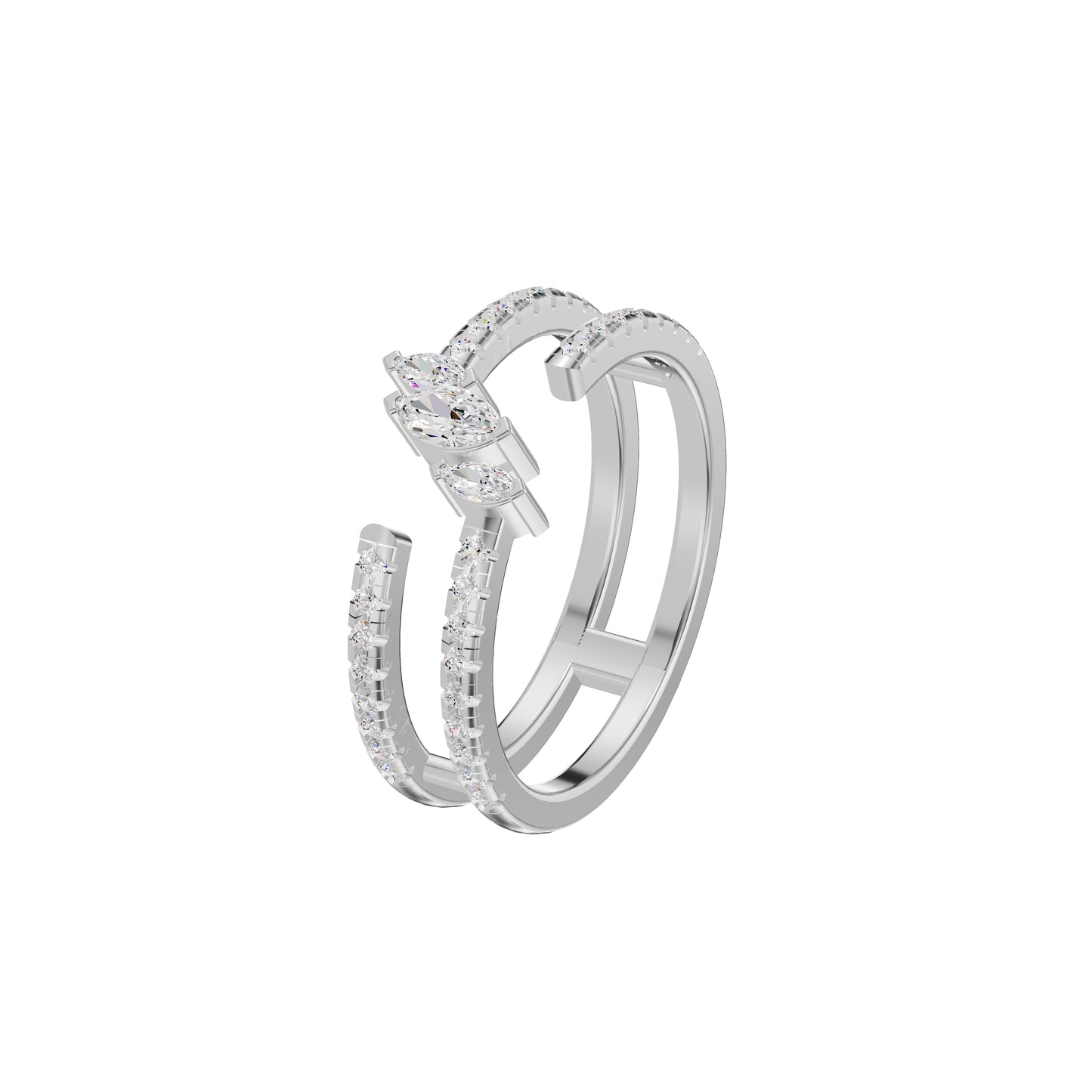 DLR002355 18 KT / White Gold / 18