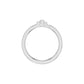 DLR002355 18 KT / White Gold / 18