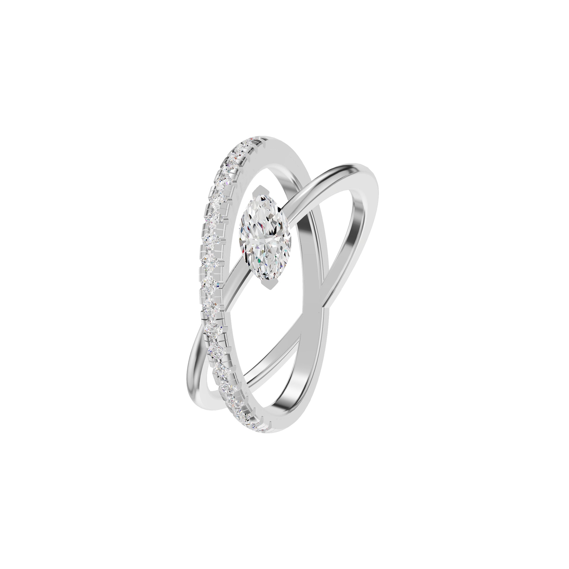 DLR002356 18 KT / White Gold / 18