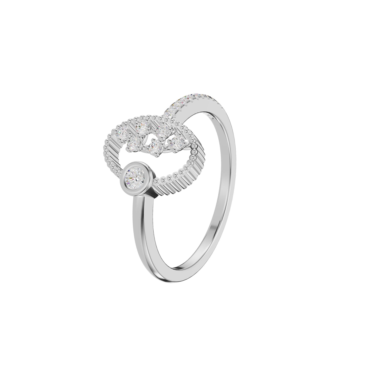 DLR002358 18 KT / White Gold / 18