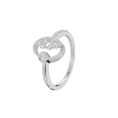 DLR002358 18 KT / White Gold / 18